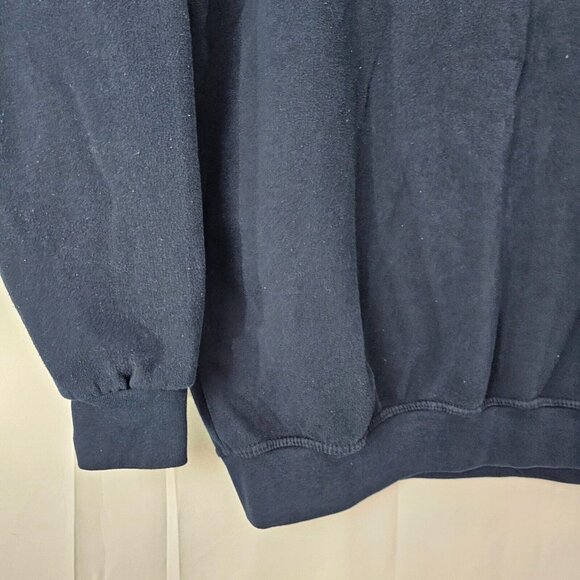 Paris France Sweater Womens XXL Blue Embroidered Eiffel Tower Sweatshirt Travel - Picture 9 of 11